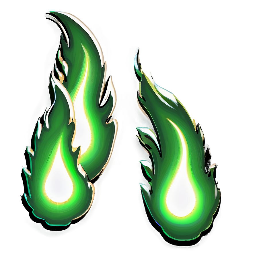 Green Fire Glow Png 06262024