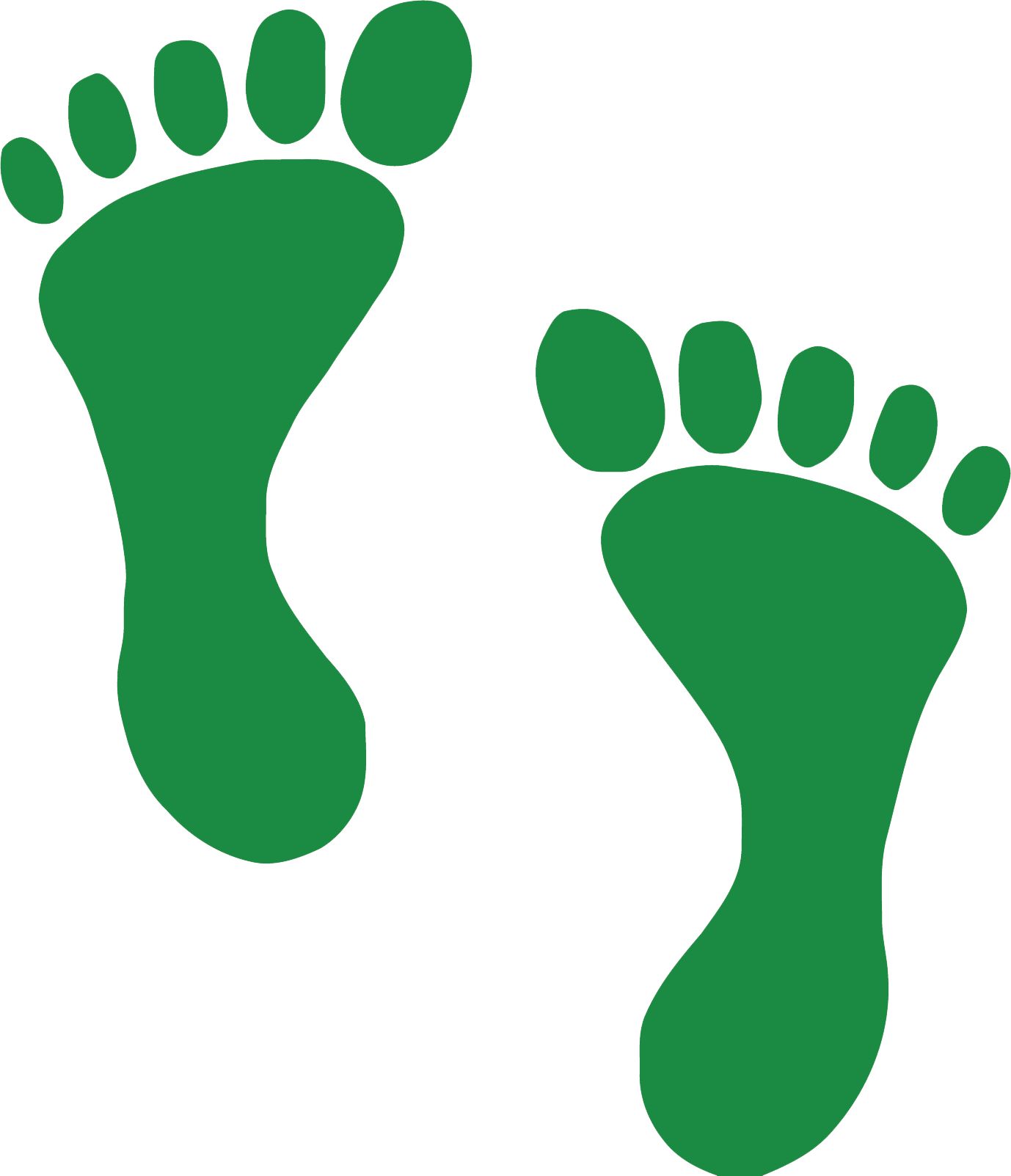 Green Footprint Graphic