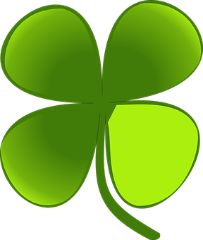 Green Four Leaf Clover