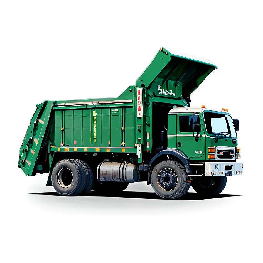 Green Garbage Truck Png 06202024