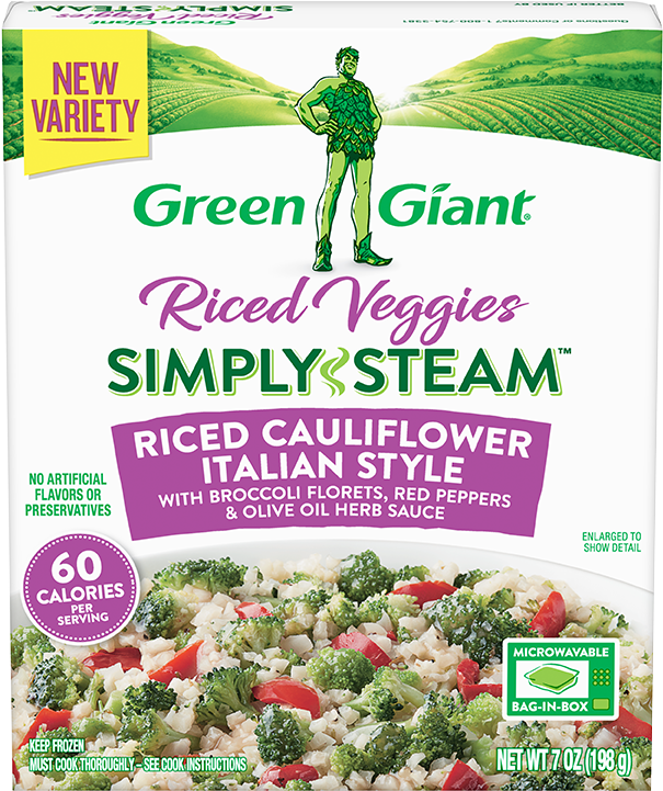 Green Giant Riced Cauliflower Italian Style Package