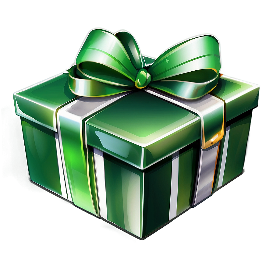 Green Gift Box Illustration Png Xch