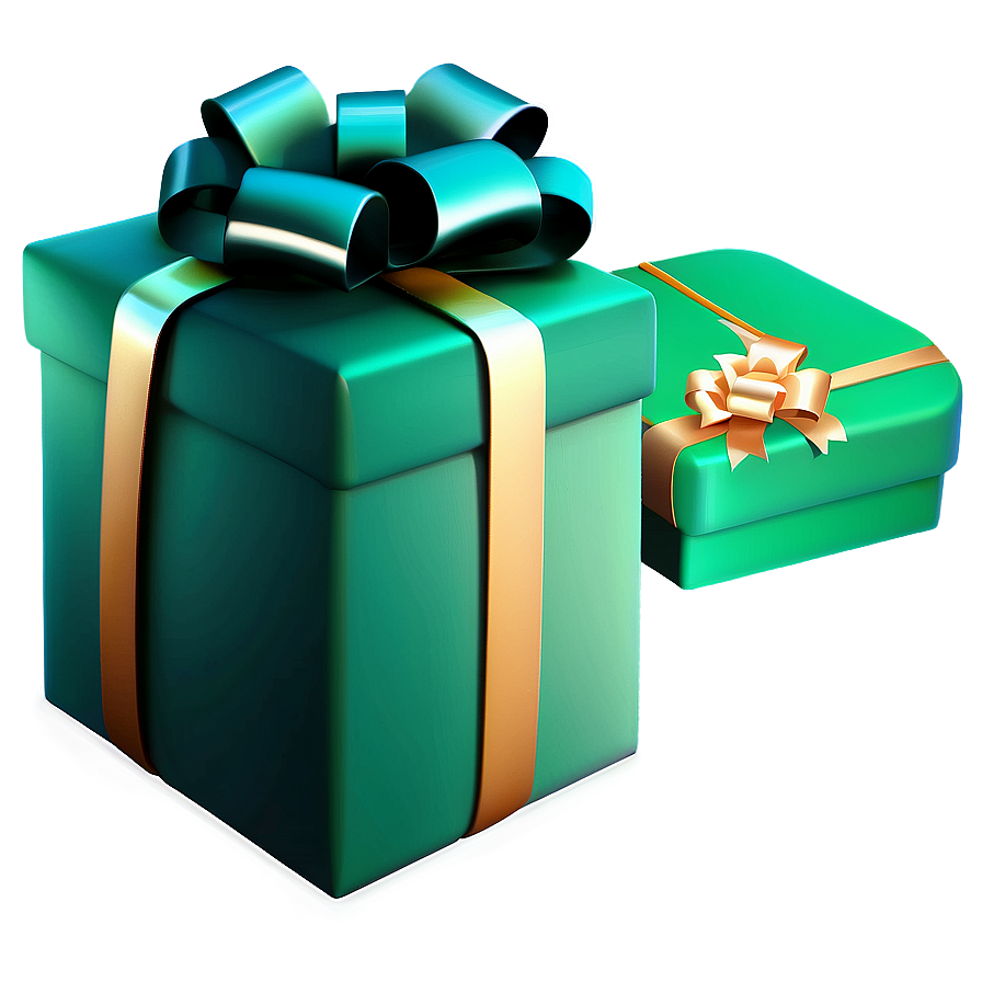 Green Gift Box Png Ett68