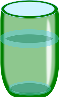 Green Glass Vase Vector