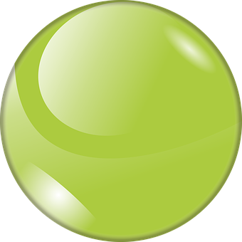 Green Glossy Sphere Icon