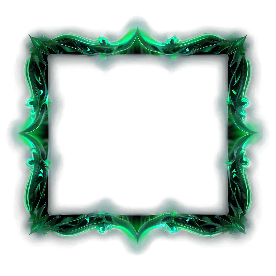 Green Glow Frame Png 35