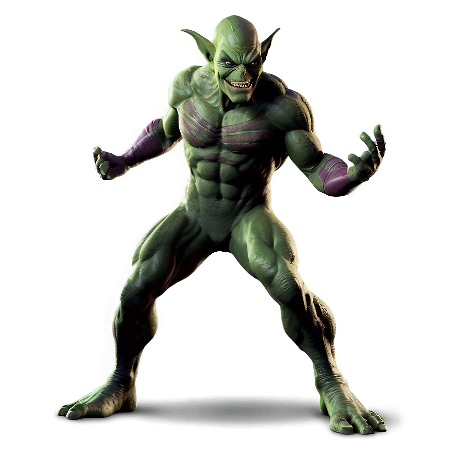 Green Goblin Pose Png Dcv48