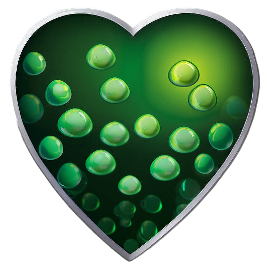 Green Gradient Heart Icon Png 06262024