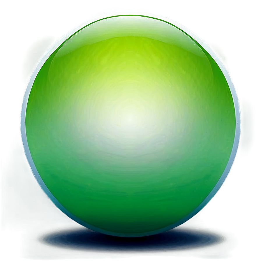 Green Gradient Sphere Png 5