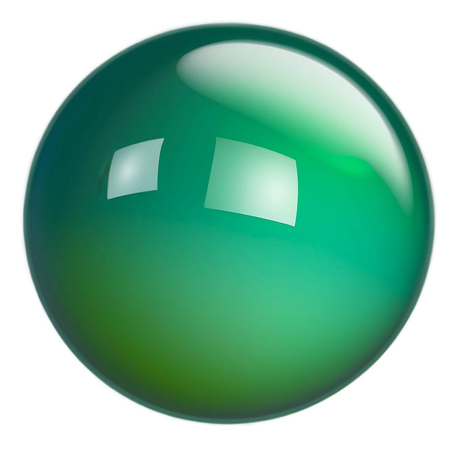 Green Gradient Sphere Png 78