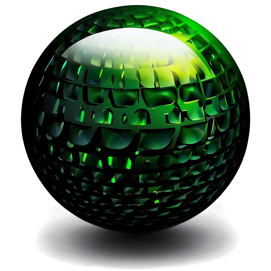 Green Gradient Sphere Png Awt15