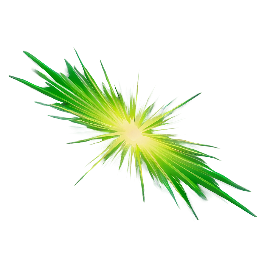 Green Gradient Starburst Png 06262024