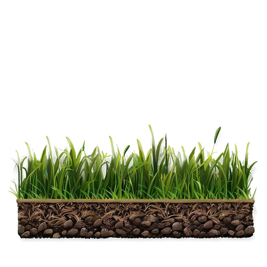 Green Grass With Soil Png 77