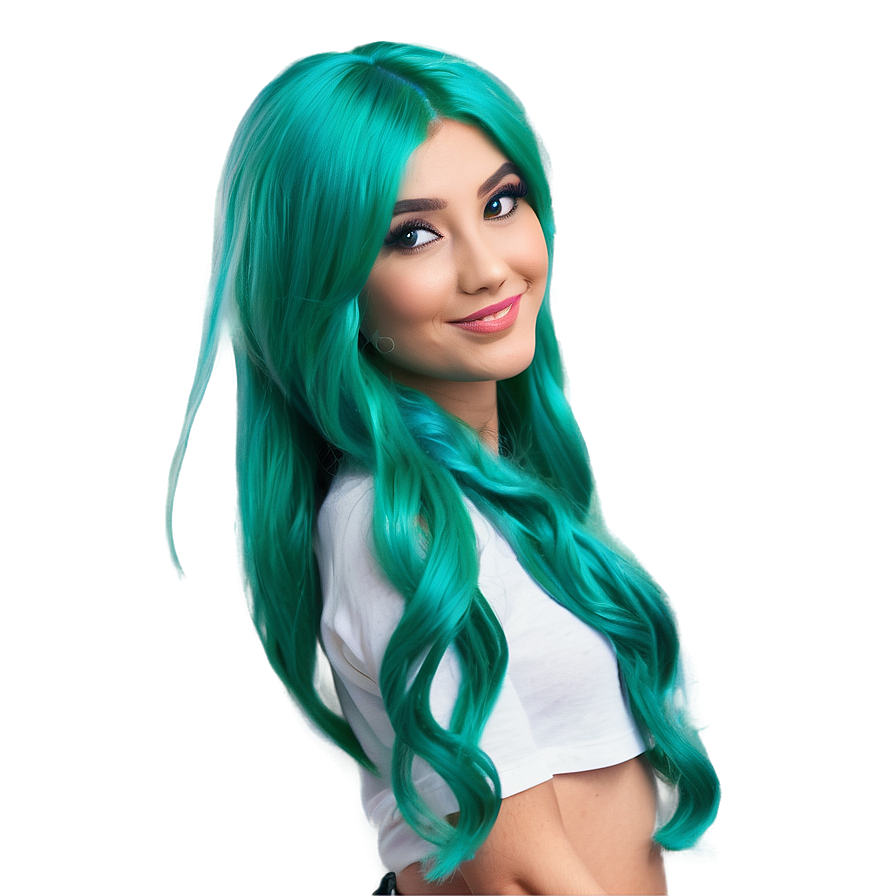 Green Hair Cartoon Classic Png Dlq