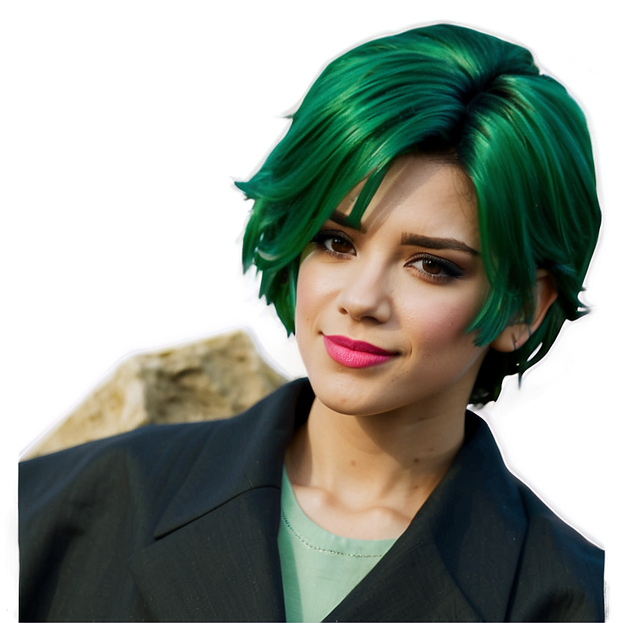 Green Hair Historical Figure Png Stf