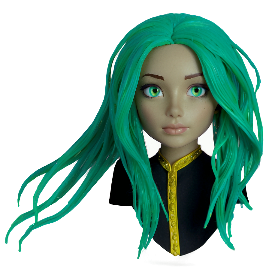 Green Hair Mystical Wizard Png Ayf