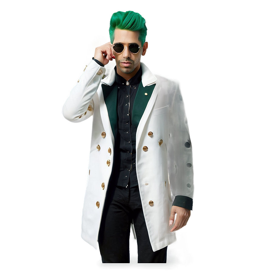 Green Hair Pop Star Png 06282024