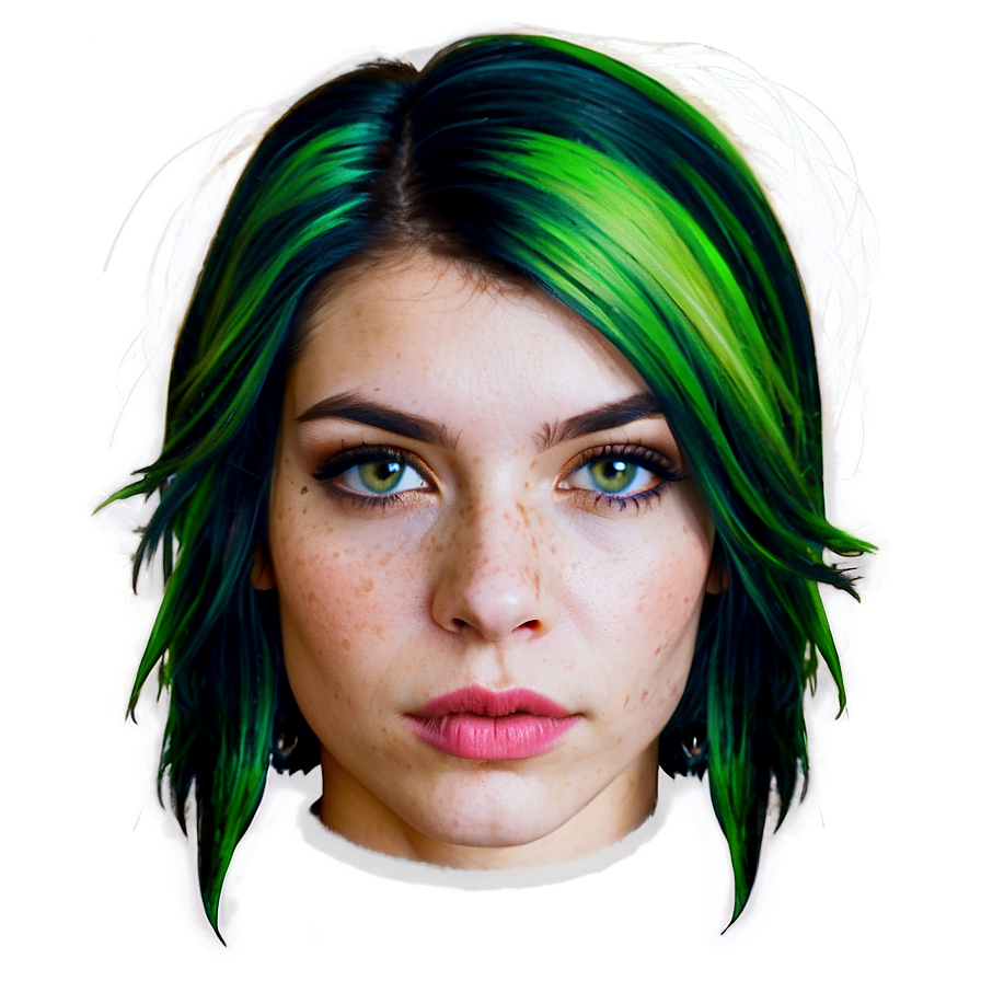 Green Hair Witchcraft Png Hee78