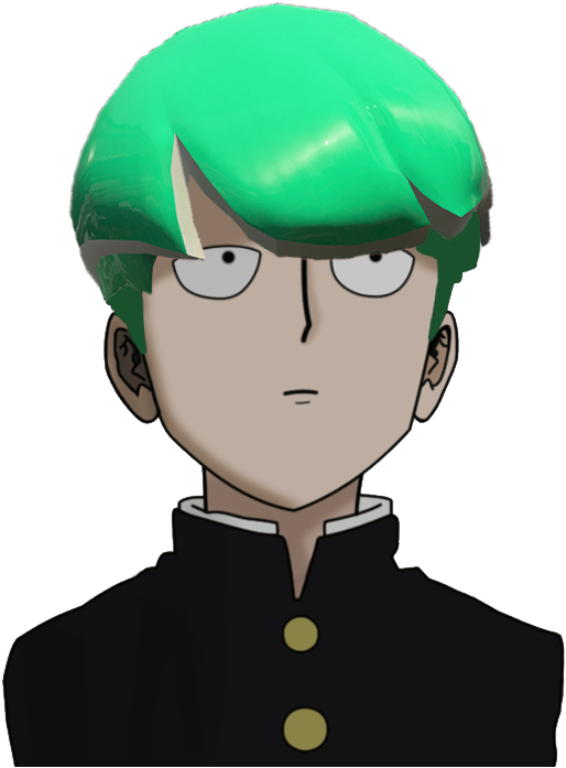 Green Haired Anime Character