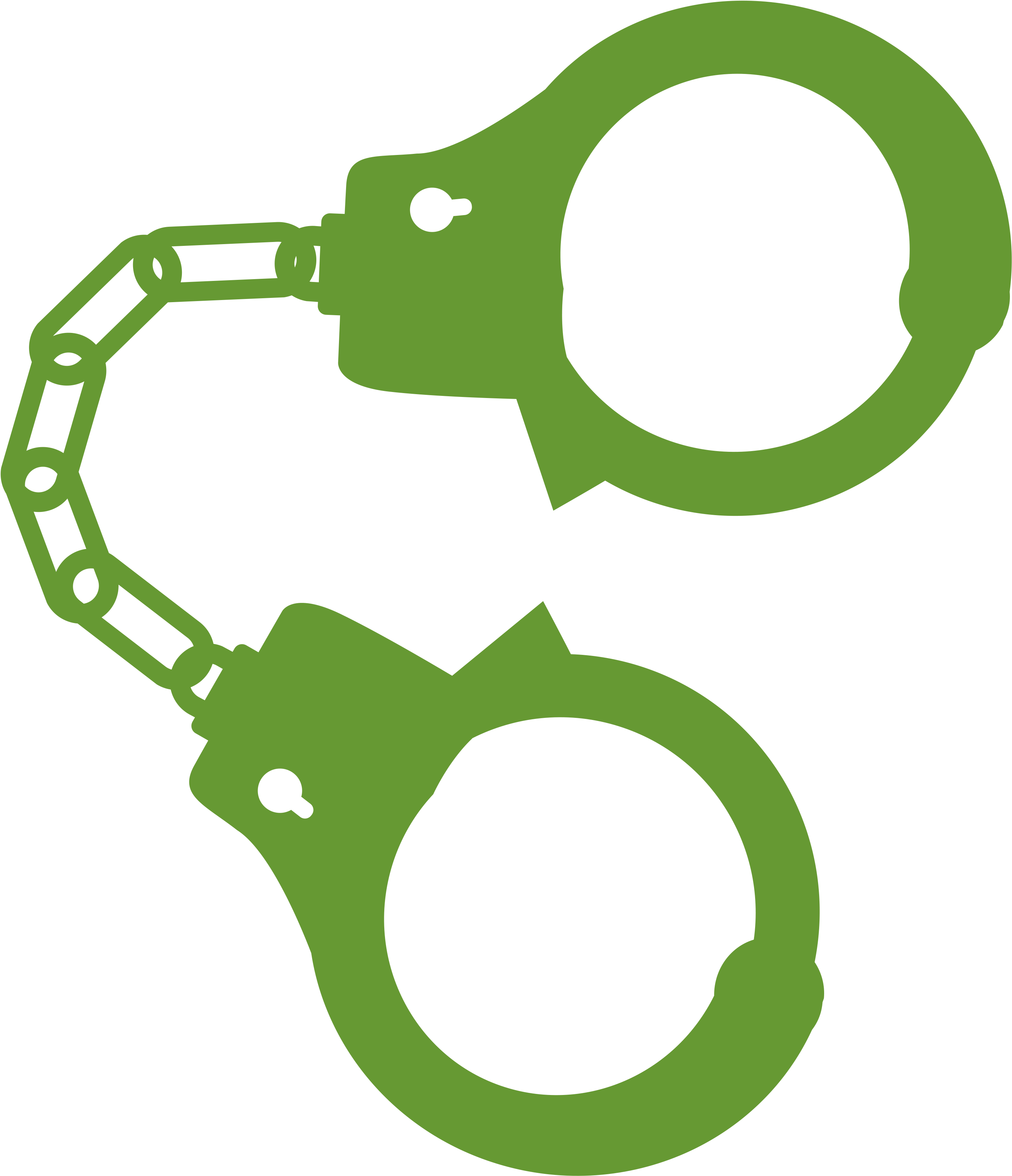 Green Handcuffs Icon