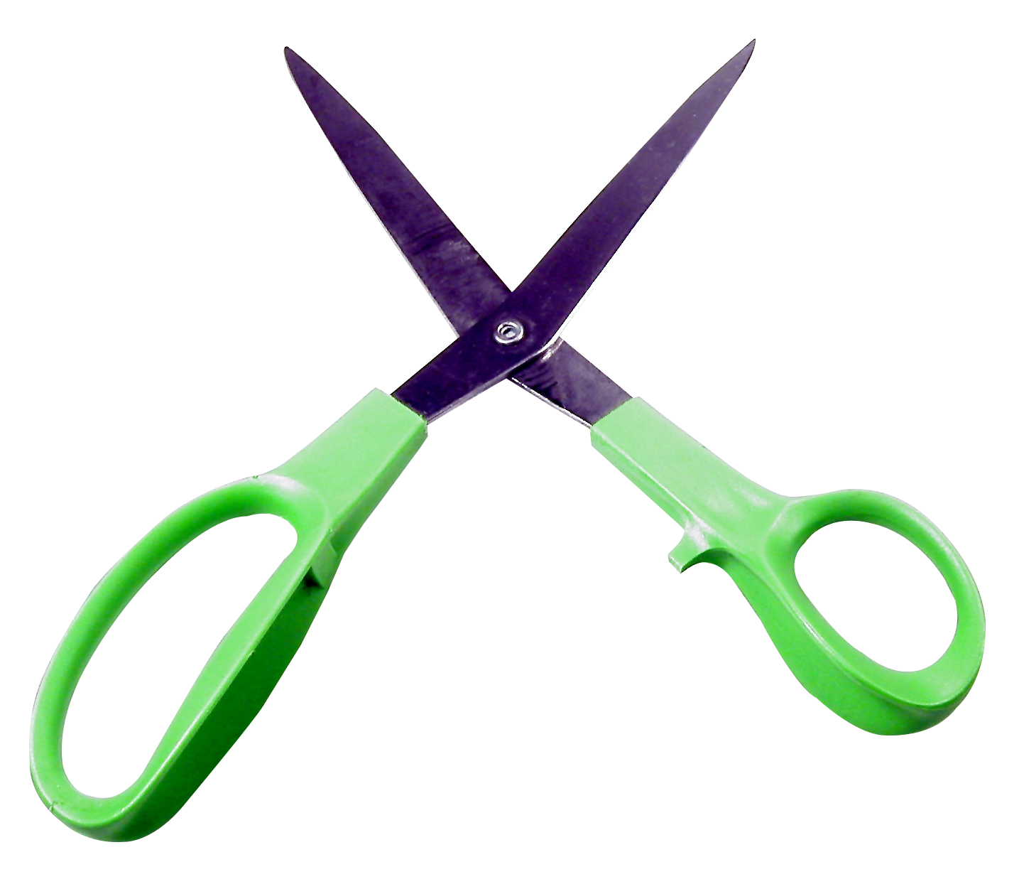 Green Handled Scissors Open