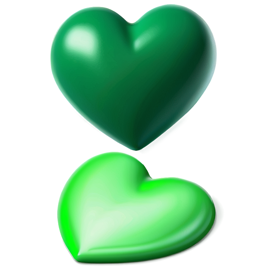 Green Heart Emoji Png 98