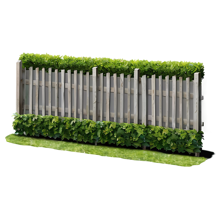 Green Hedge Fence Png 05242024