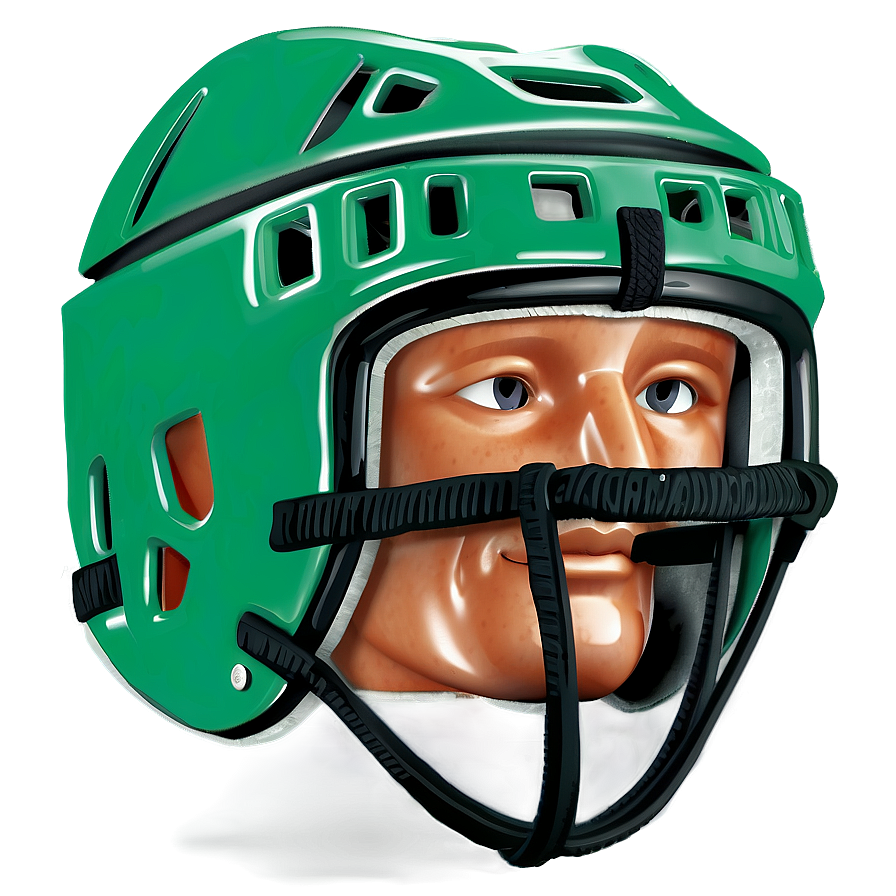 Green Hockey Helmet Png 06212024