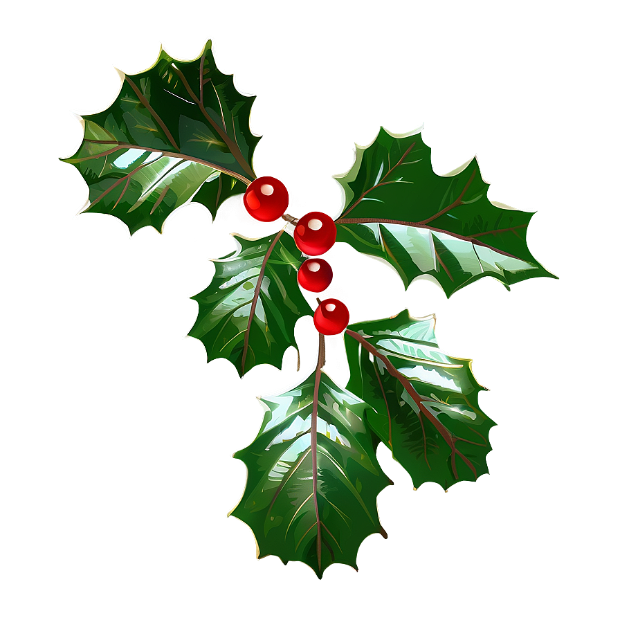 Green Holly Leaves Png Ijy