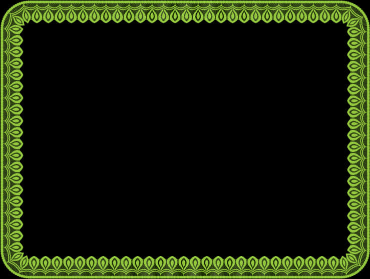 Green Lace Border Design