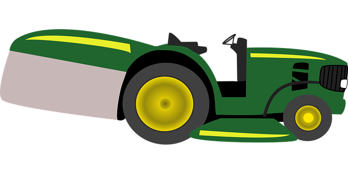 Green Lawn Mower Graphic