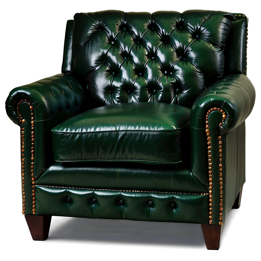 Green Leather Chair Png 06252024