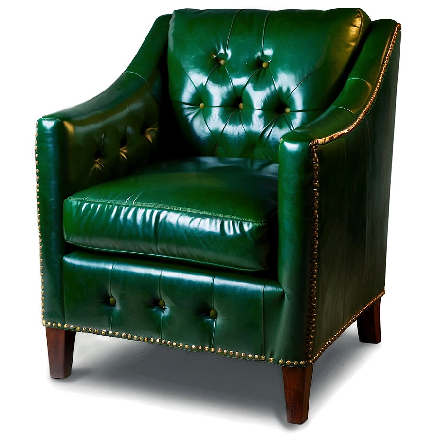 Green Leather Chair Png Ivl76