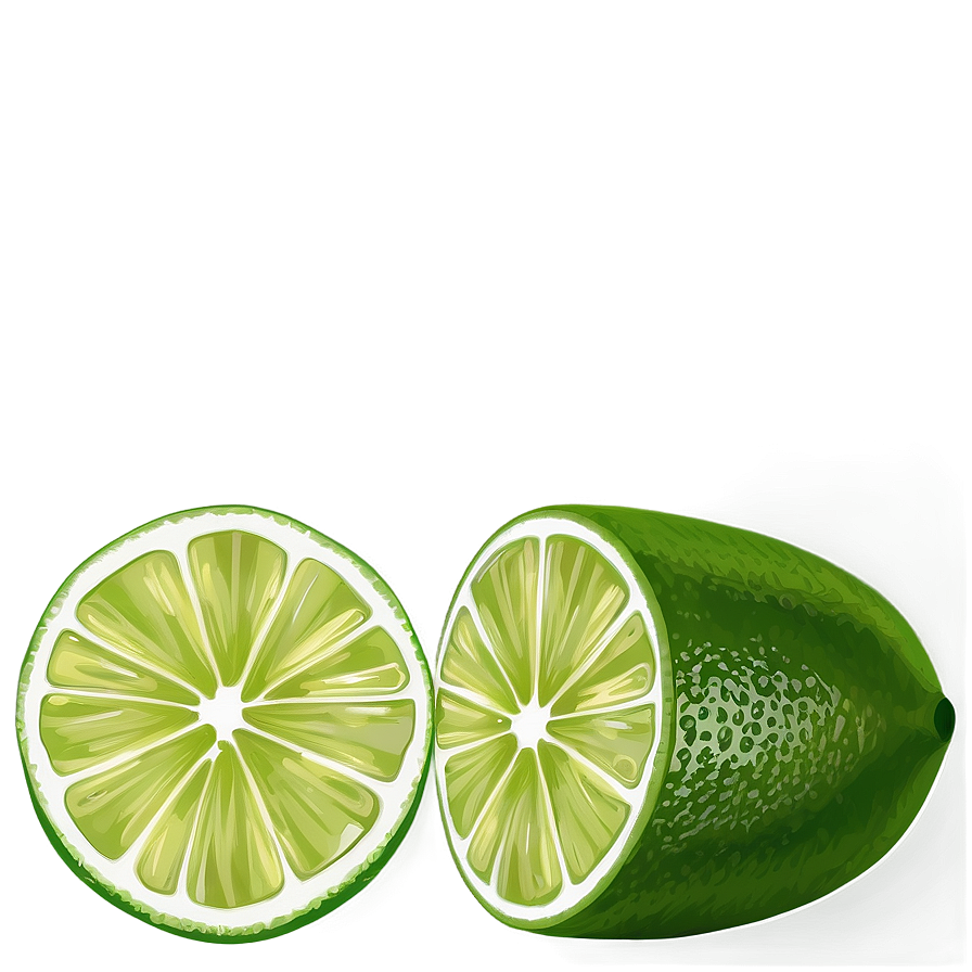 Green Lime Slice Png 06132024