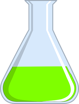 Green Liquid In Flask