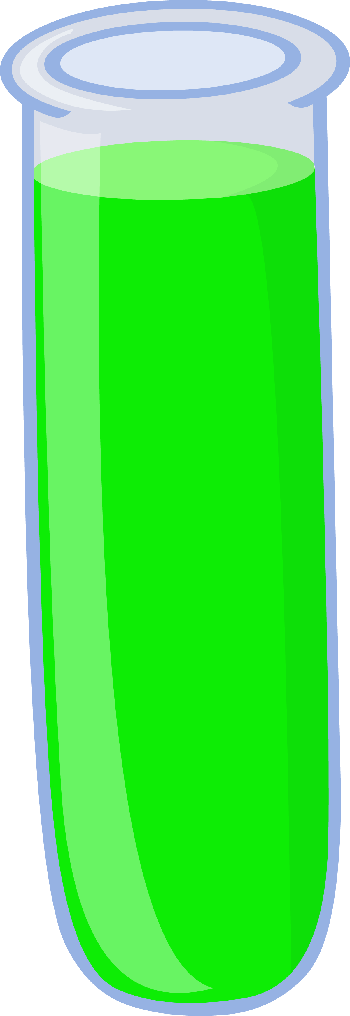 Green Liquidin Test Tube