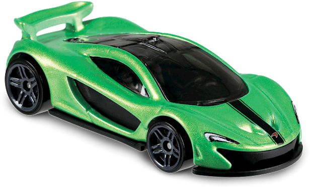 Green Mc Laren Supercar Isolated