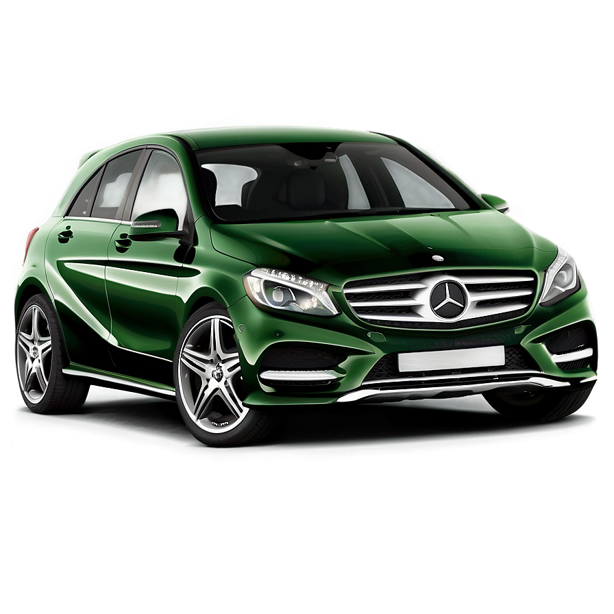 Green Mercedes Hatchback Png 06202024