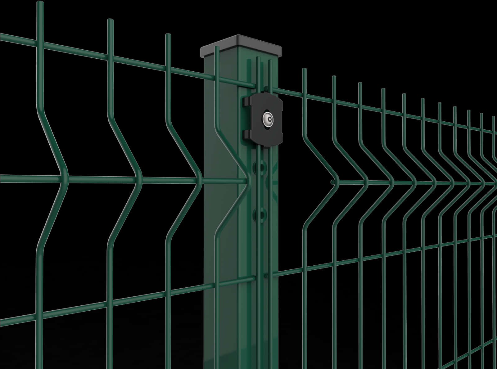 Green Metal Fencewith Lock.jpg