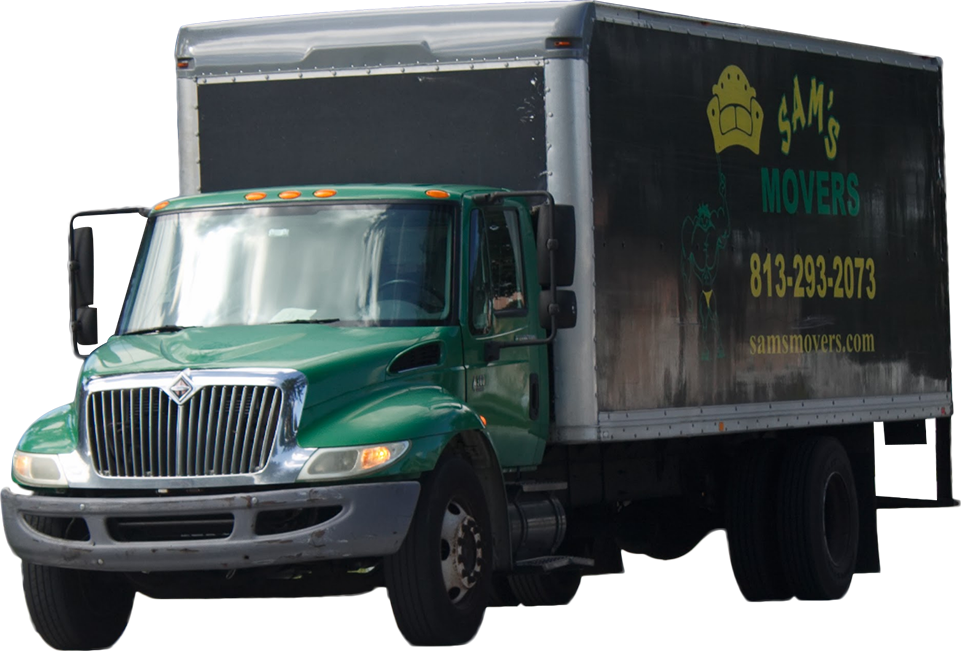 Green Moving Truck Sams Movers