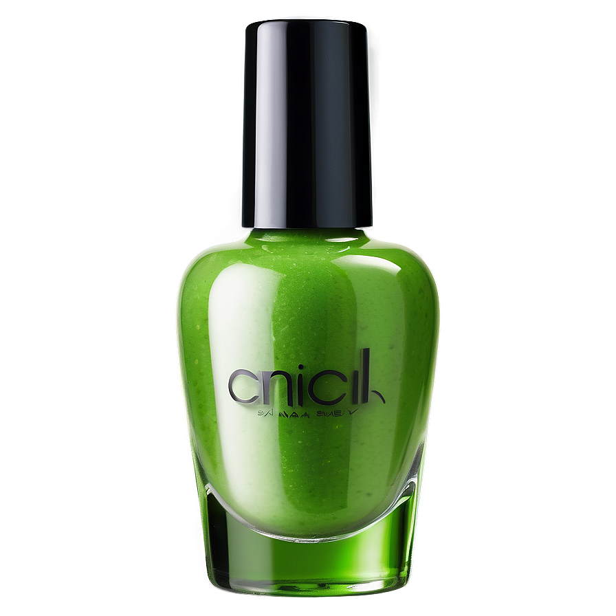 Green Nail Polish Bottle Png 06292024