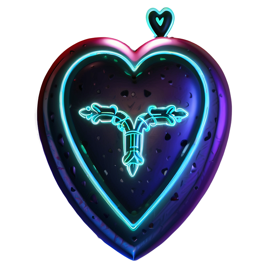 Green Neon Heart Png 78