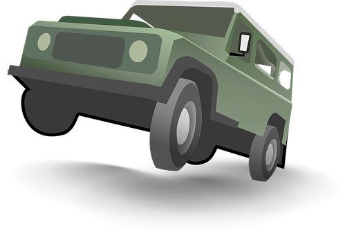 Green_ Offroad_ Vehicle_ Illustration