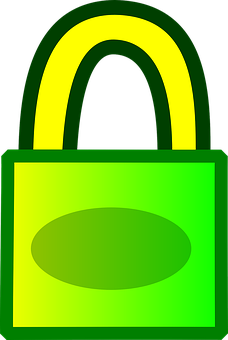 Green Padlock Graphic