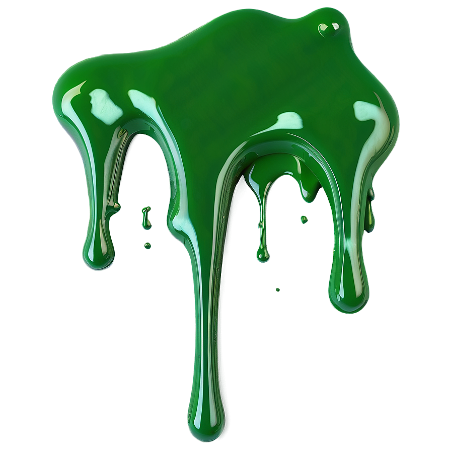 Green Paint Drip Eco Design Png 76