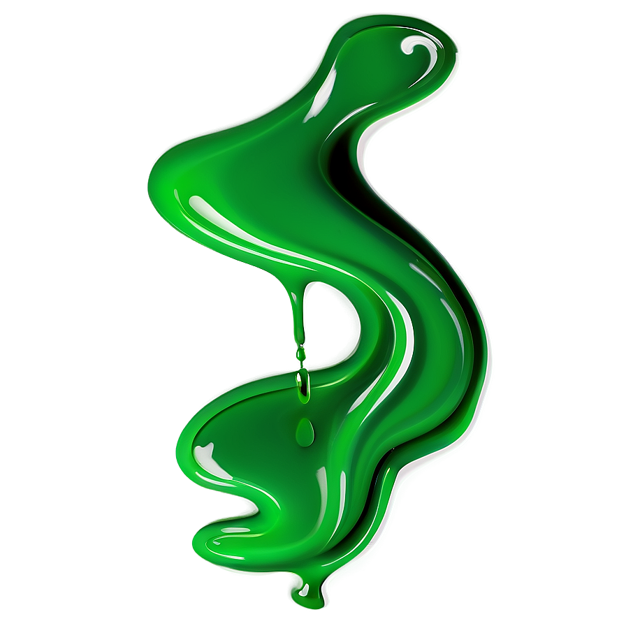 Green Paint Drip Eco Design Png Chs