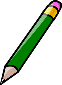 Green Pencil Graphic