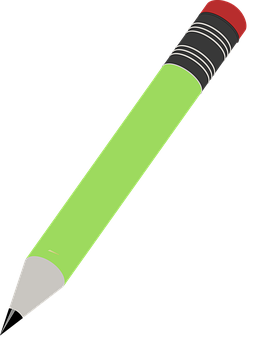 Green Pencil Illustration