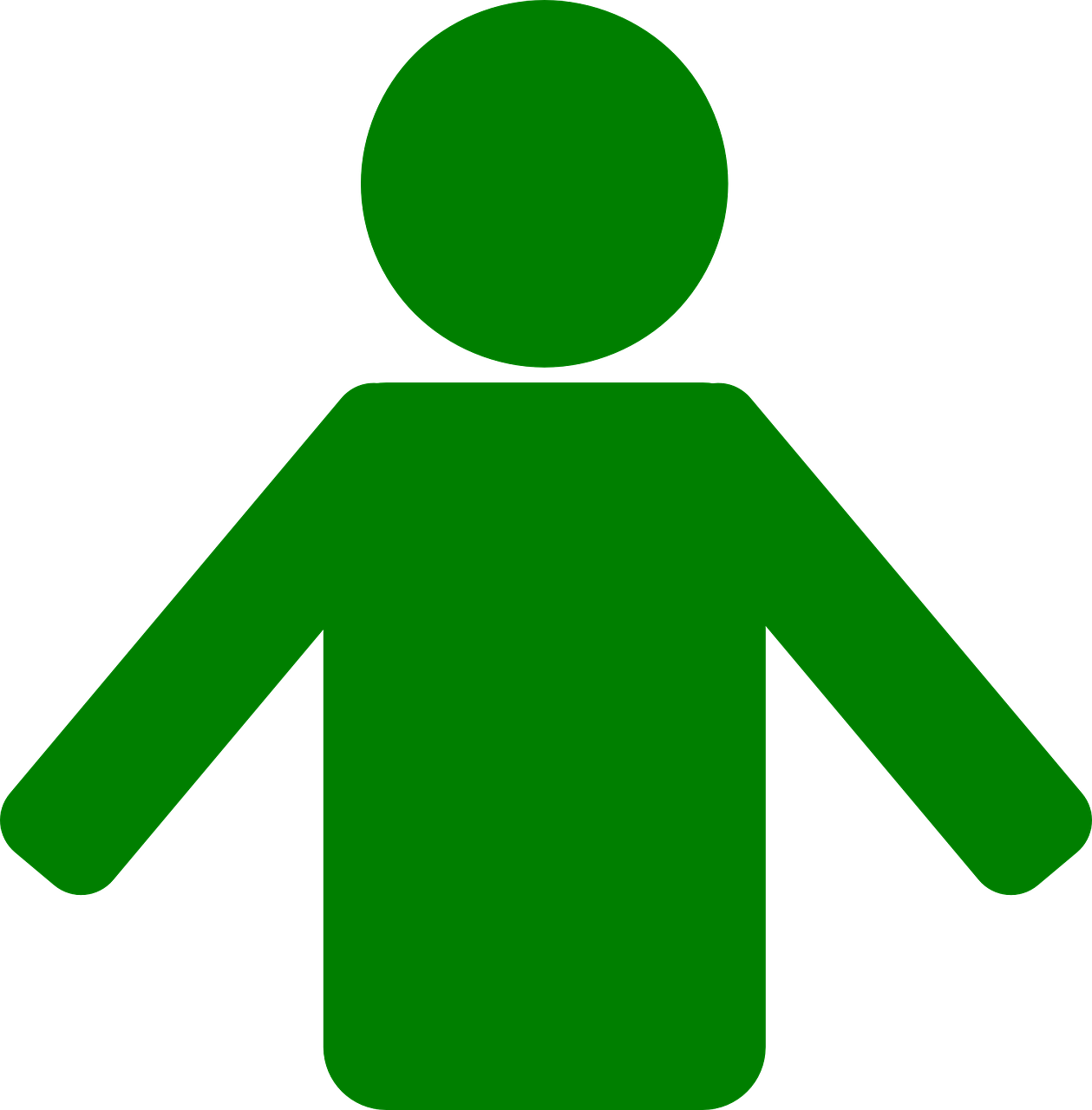 Green Person Icon Clipart