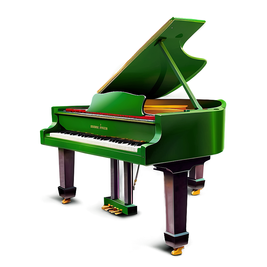 Green Piano Png 26